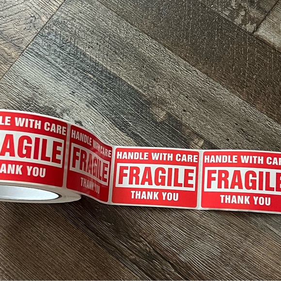Office | 15 Fragile Stickers For Shipments | Poshmark